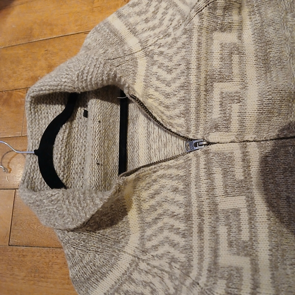 TNA Cream Textured Wool Cardigan - Picture 4 of 7